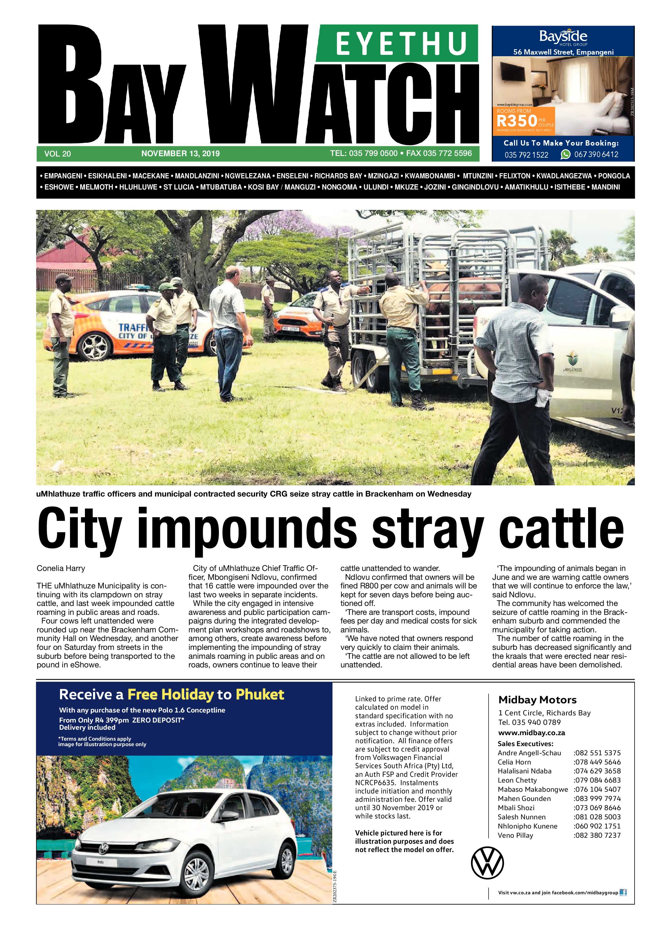 Eyethu Baywatch 13 Nov page 1