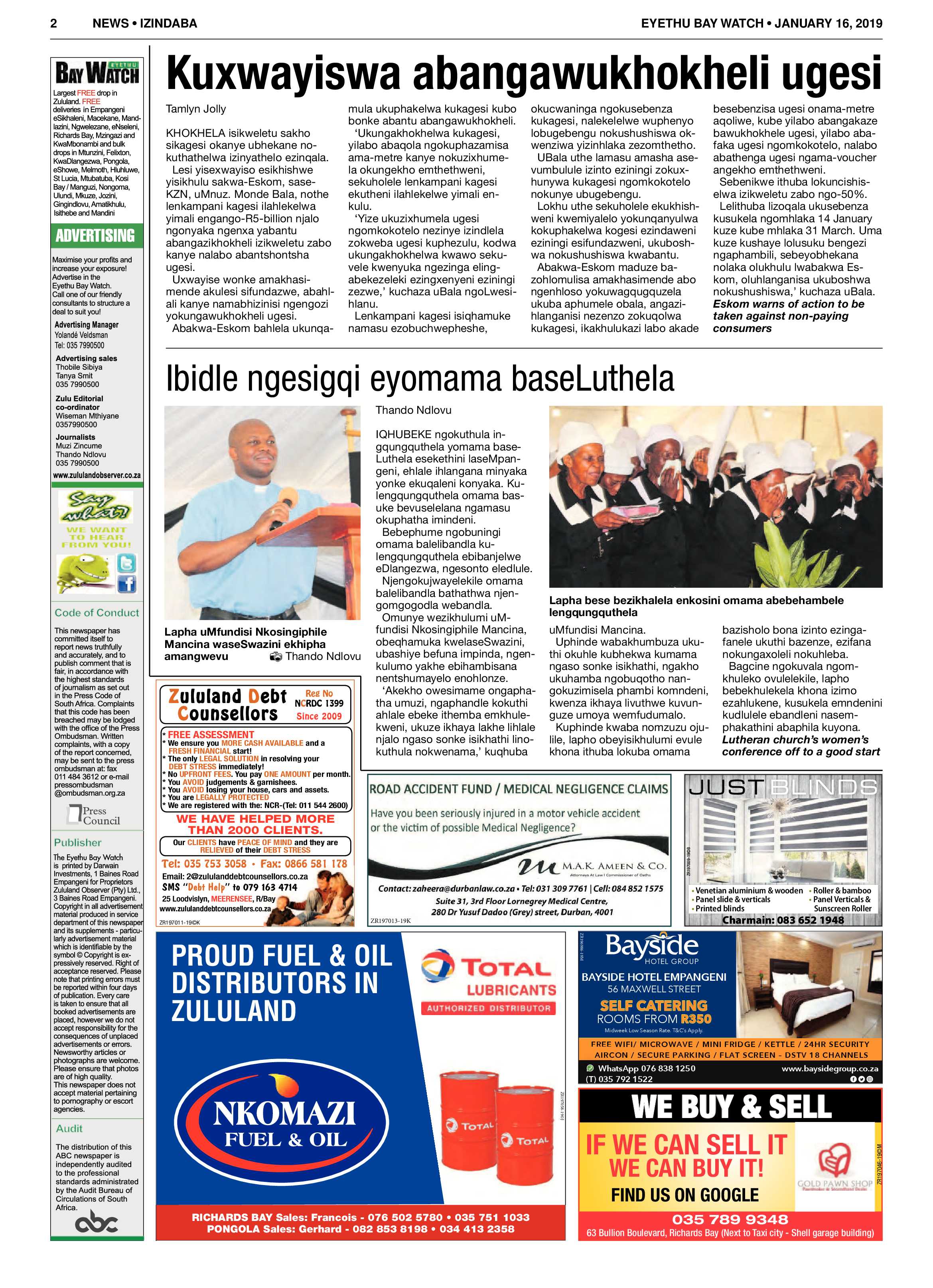 Eyethu Baywatch 16 Jan page 2