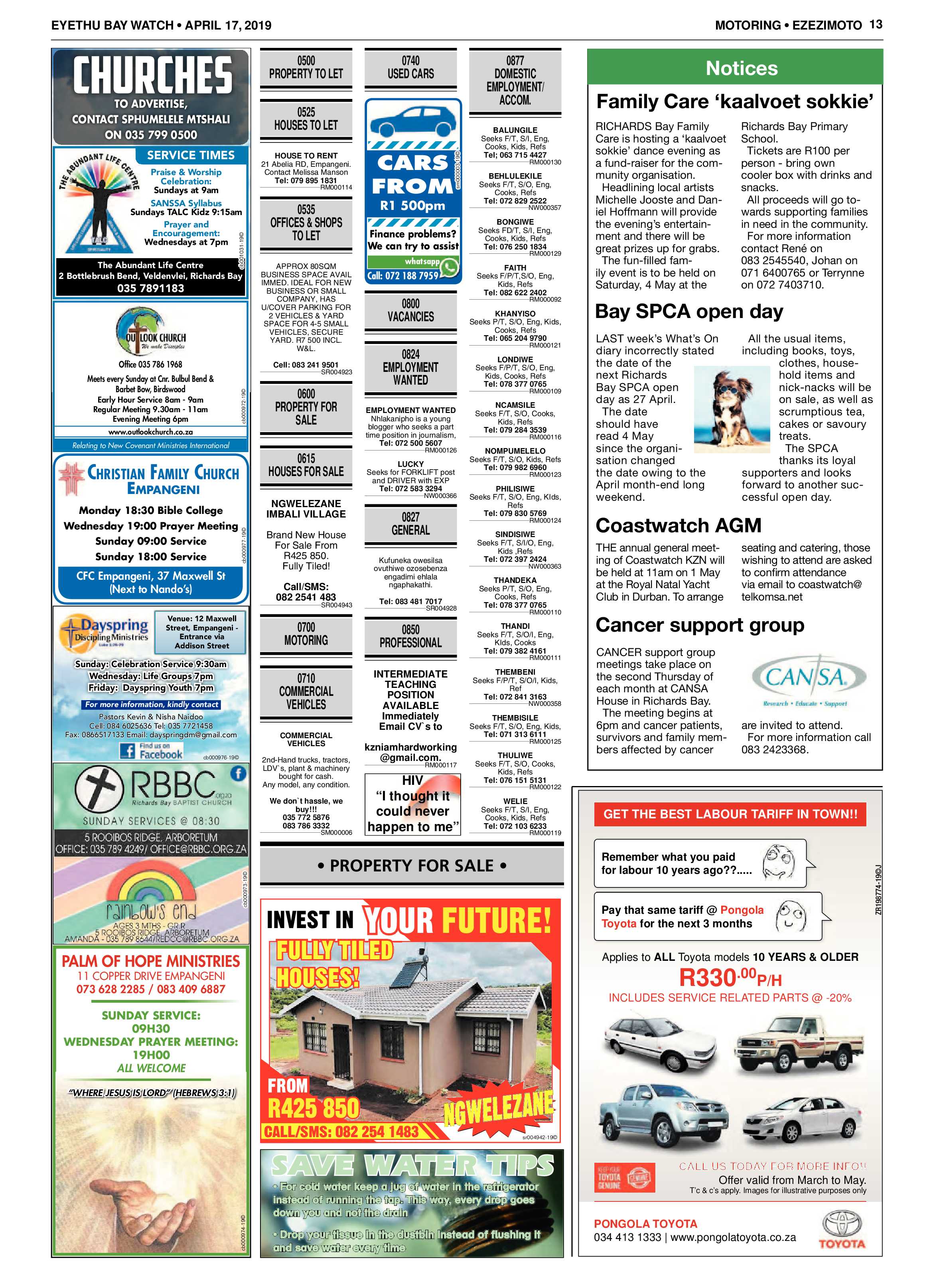 Eyethu Baywatch 17 April page 13