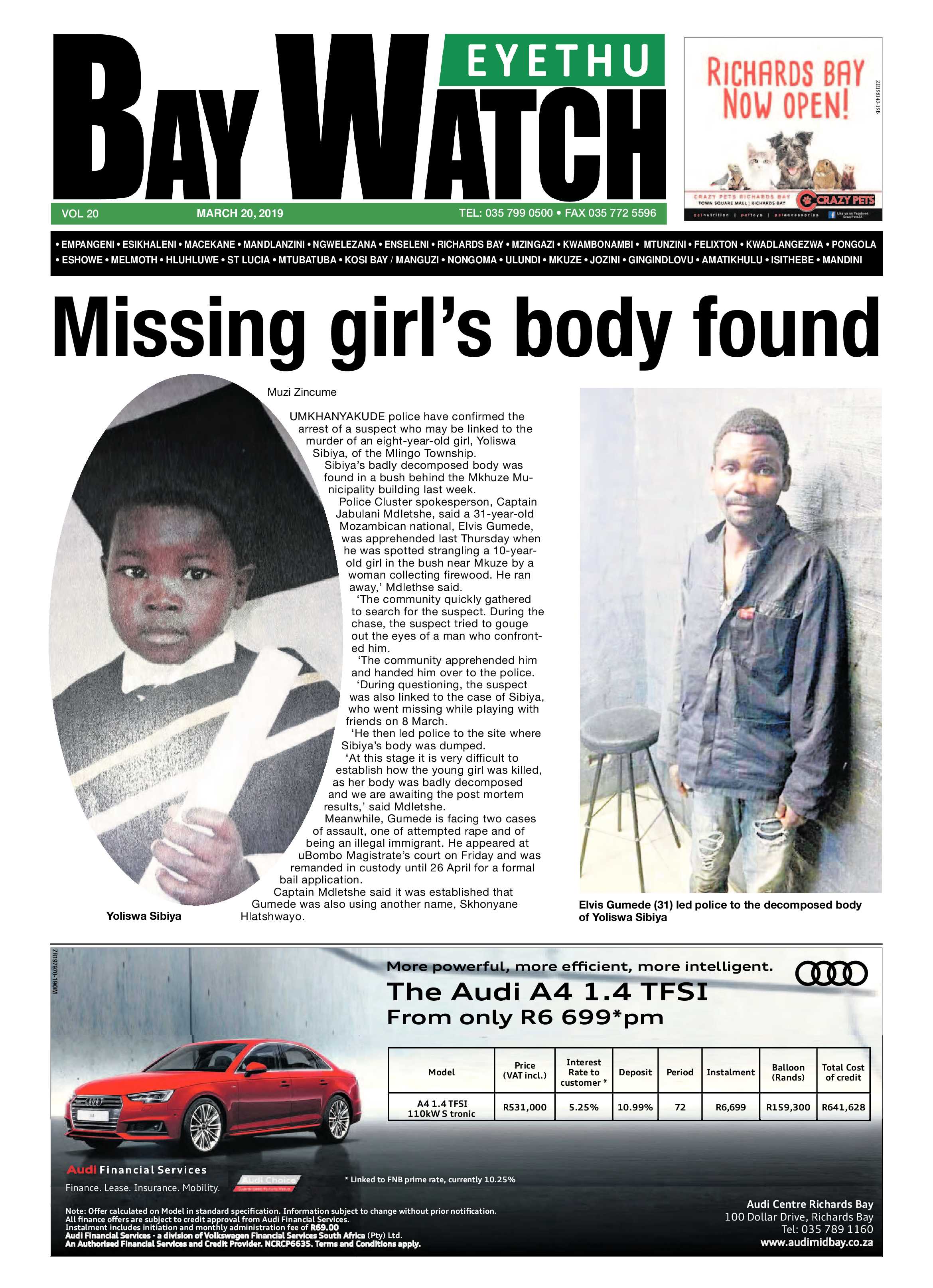 Eyethu Baywatch 20 March page 1