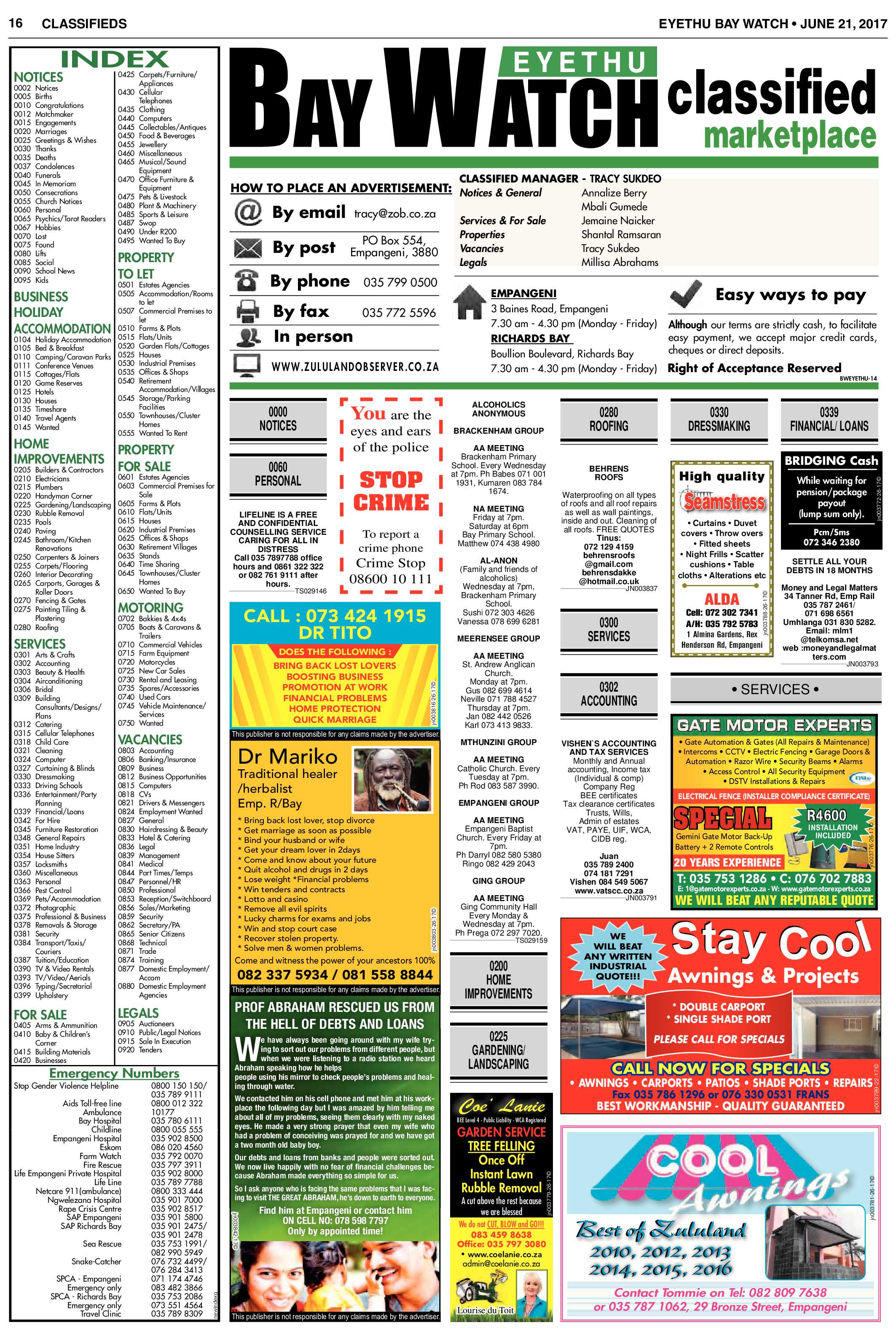 Eyethu Baywatch 21 June page 16