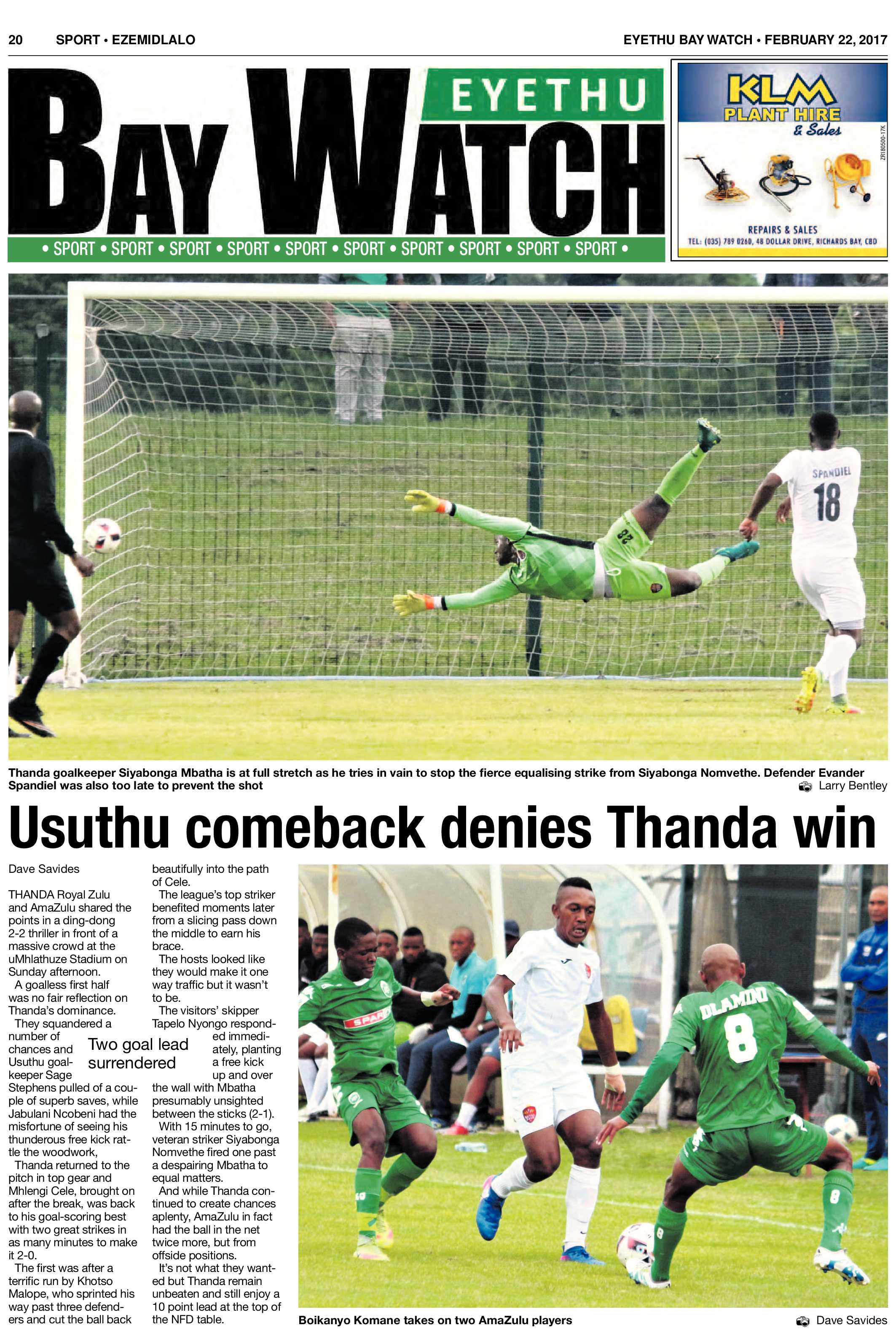 Eyethu Baywatch 22 February page 20