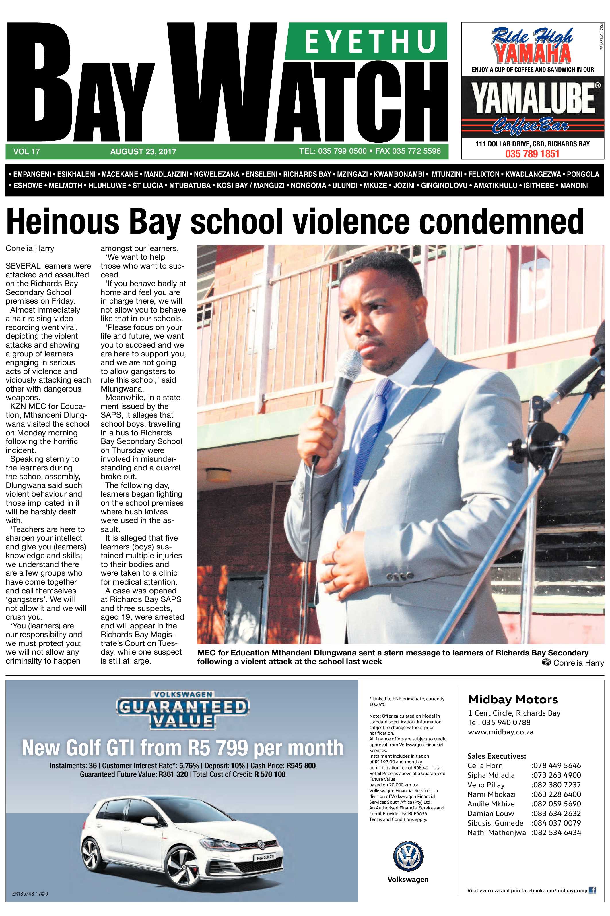 Eyethu Baywatch 23 Aug page 1