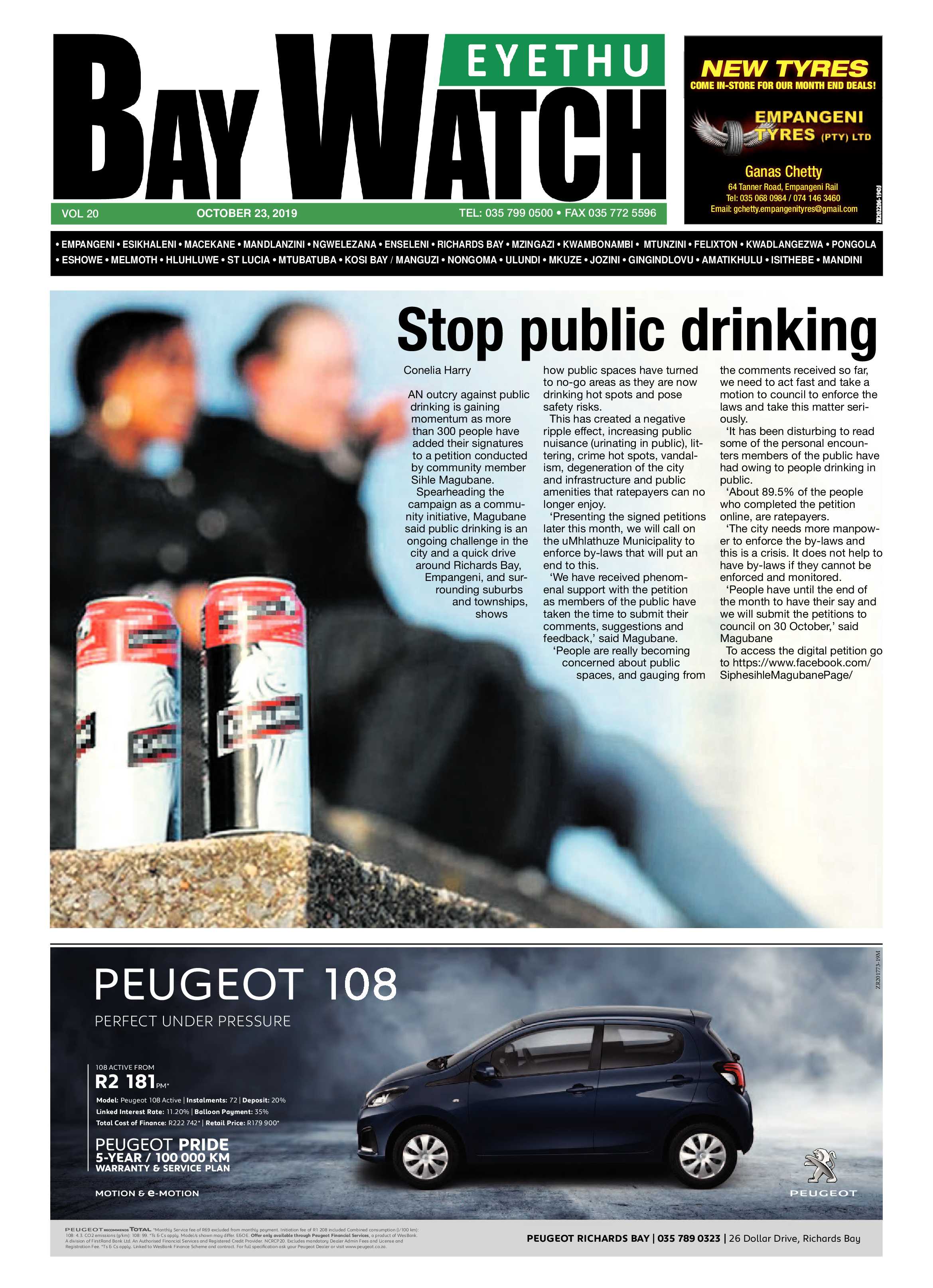 Eyethu Baywatch 23 October page 1