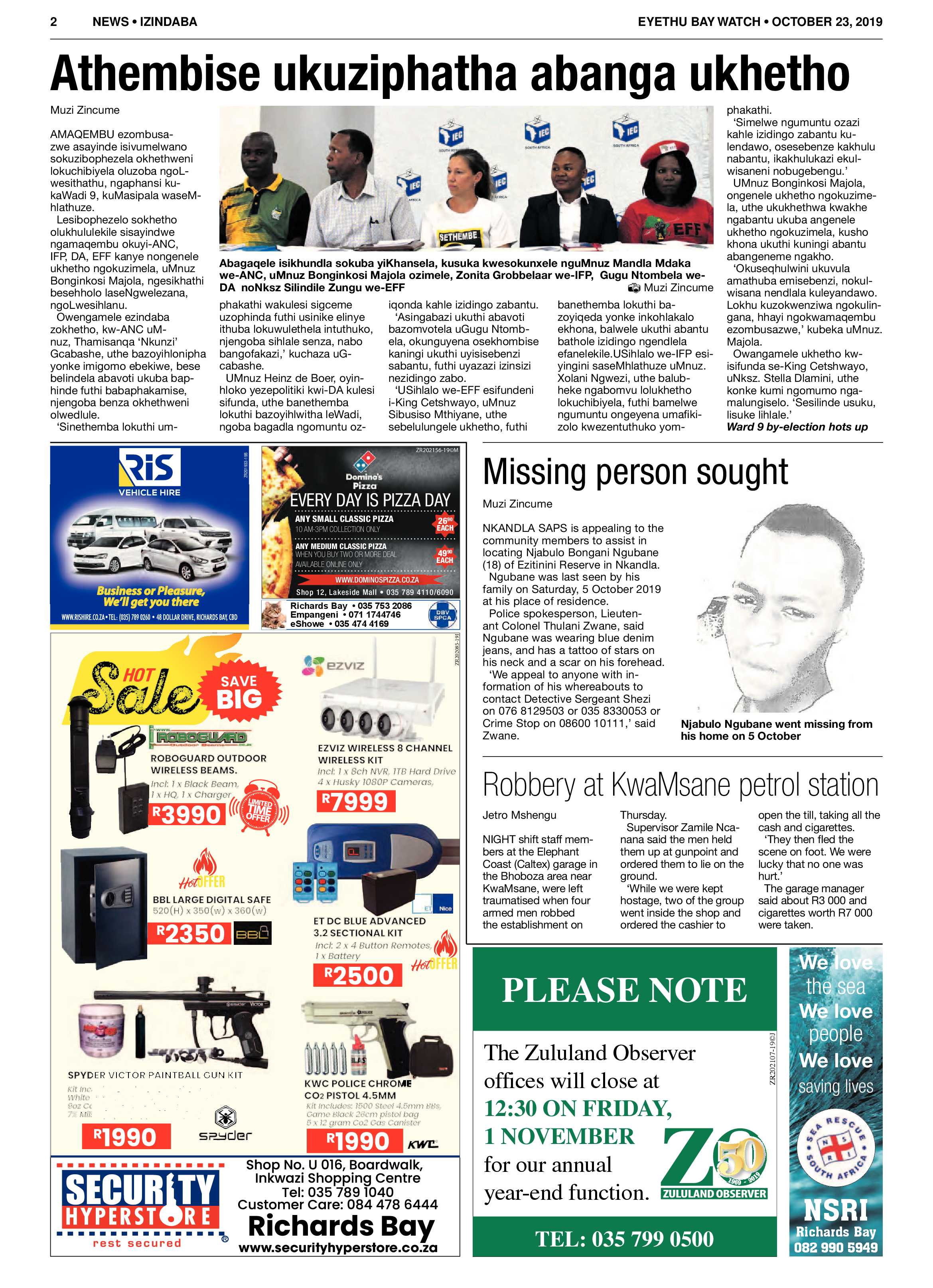 Eyethu Baywatch 23 October page 2