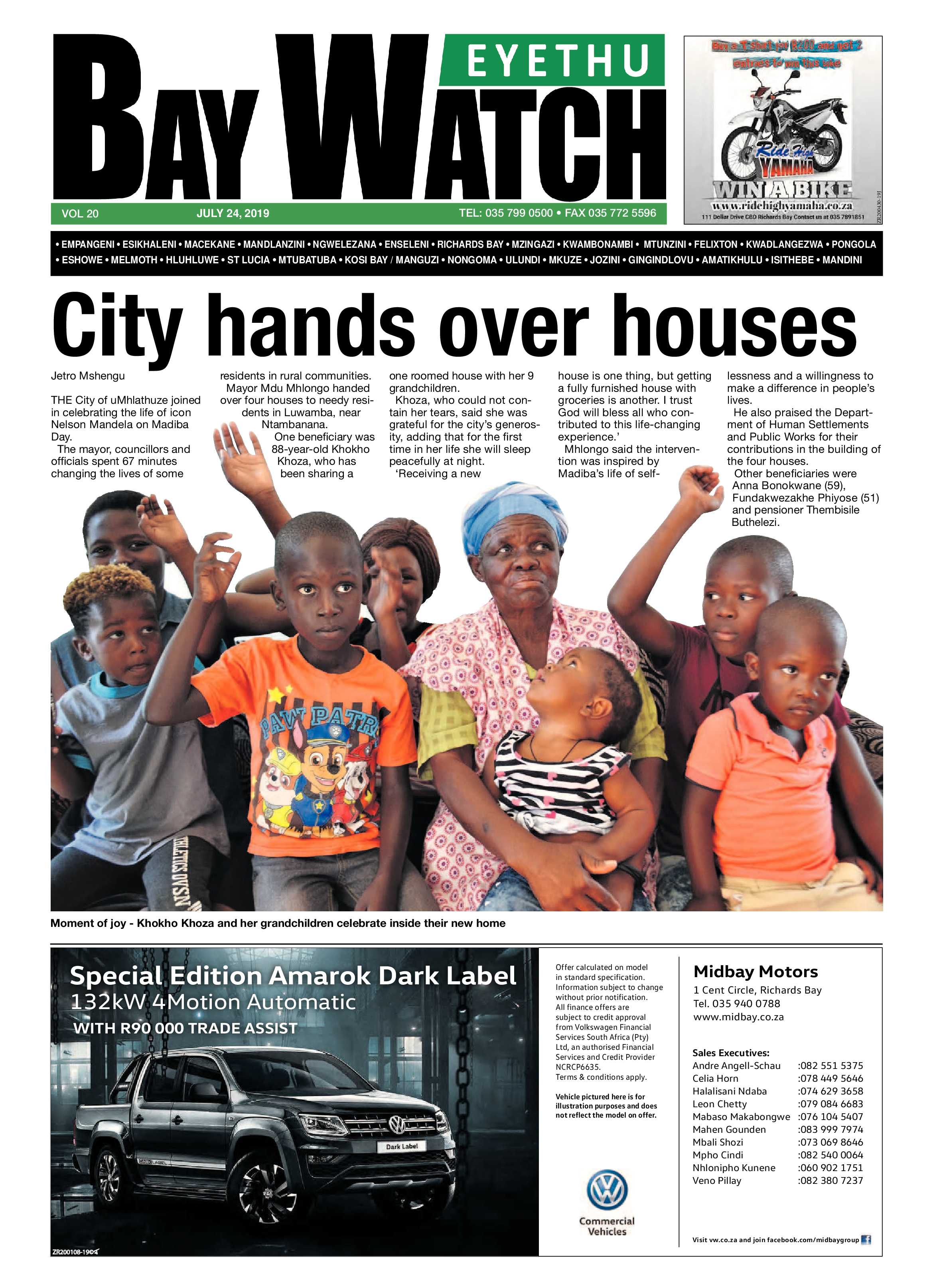 Eyethu Baywatch 24 July page 1