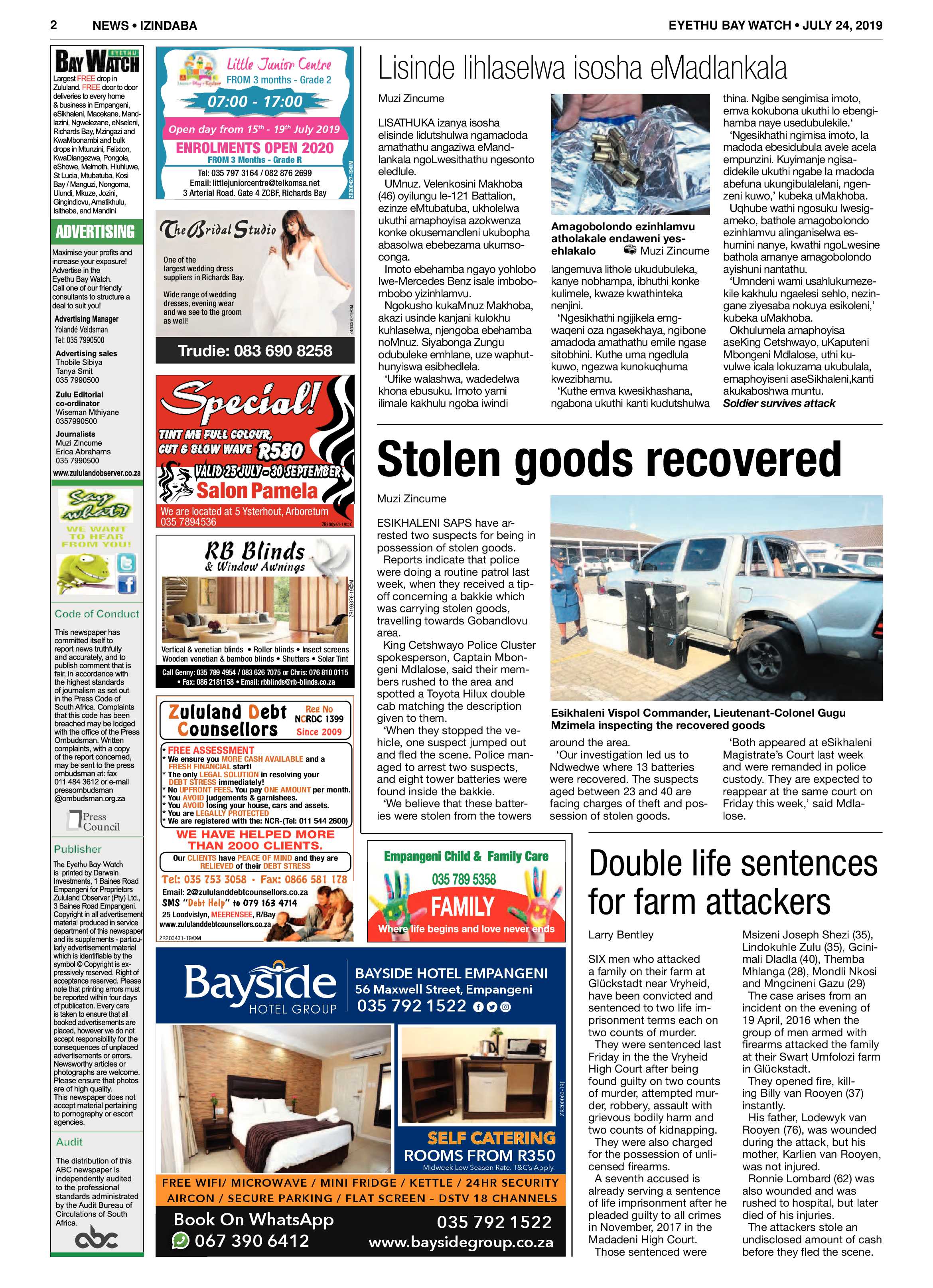 Eyethu Baywatch 24 July page 2