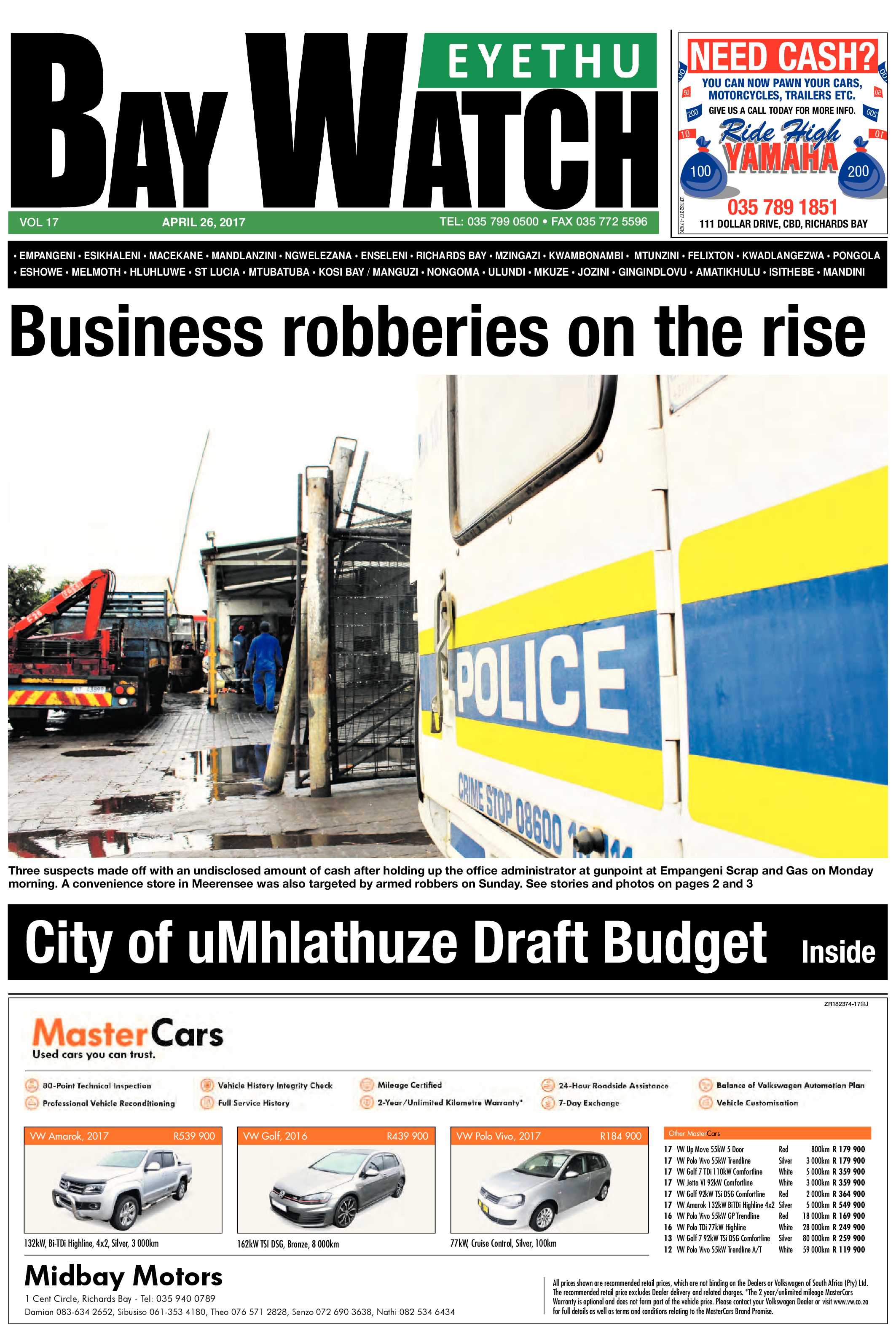 Eyethu Baywatch 26 April page 1