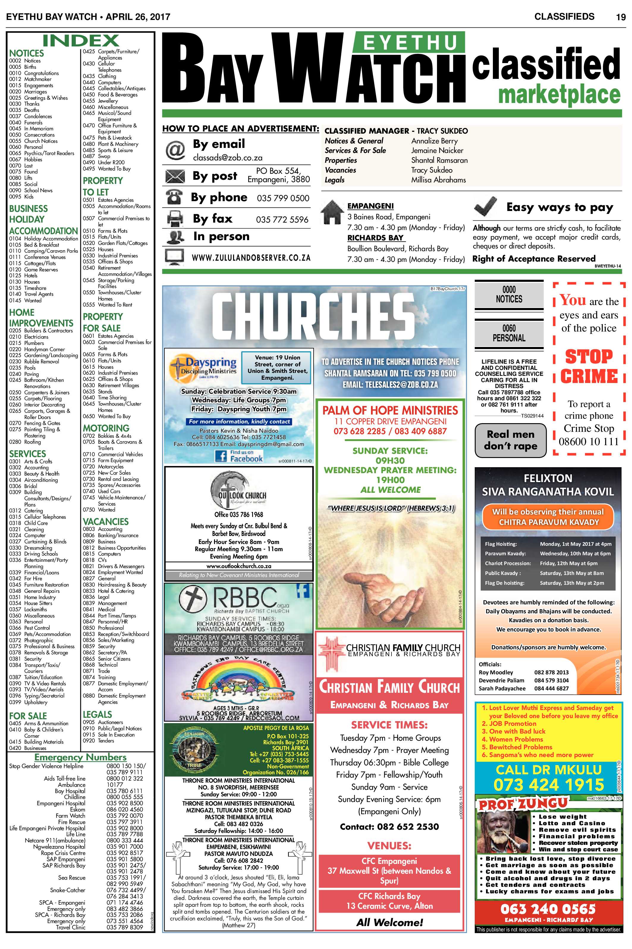 Eyethu Baywatch 26 April page 19