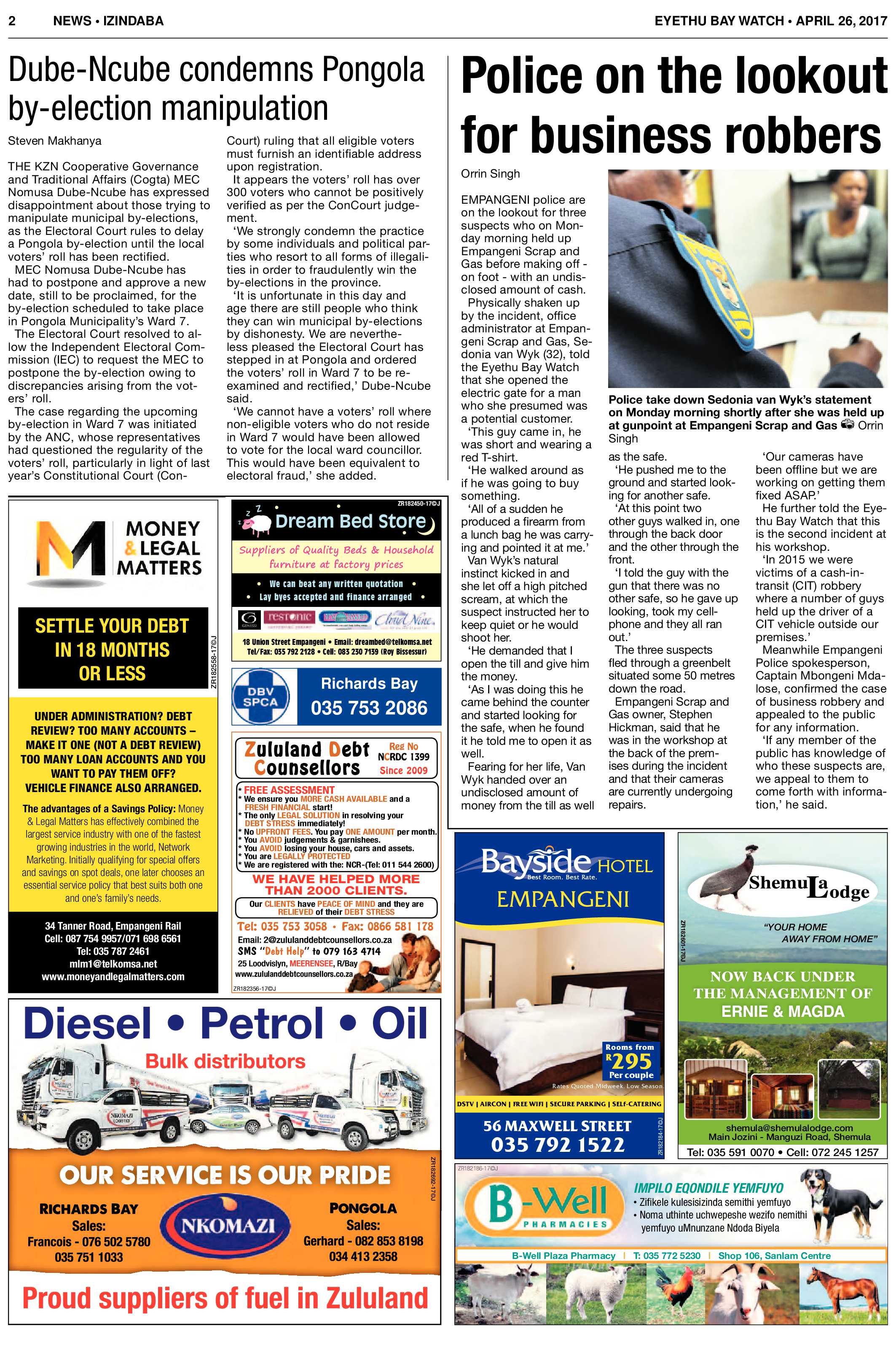 Eyethu Baywatch 26 April page 2